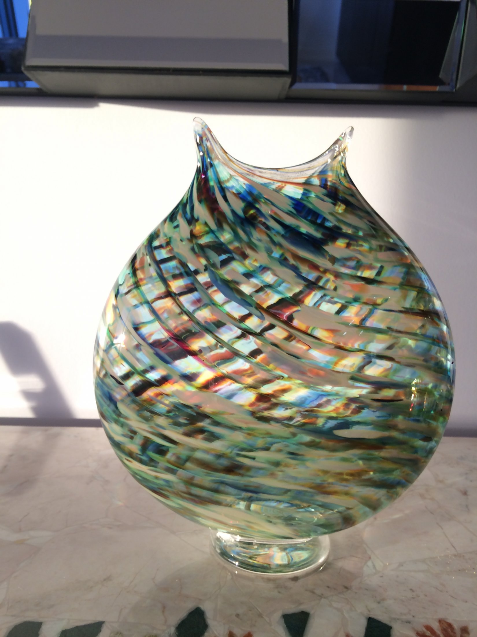 Jim Wilbat Glass Vase